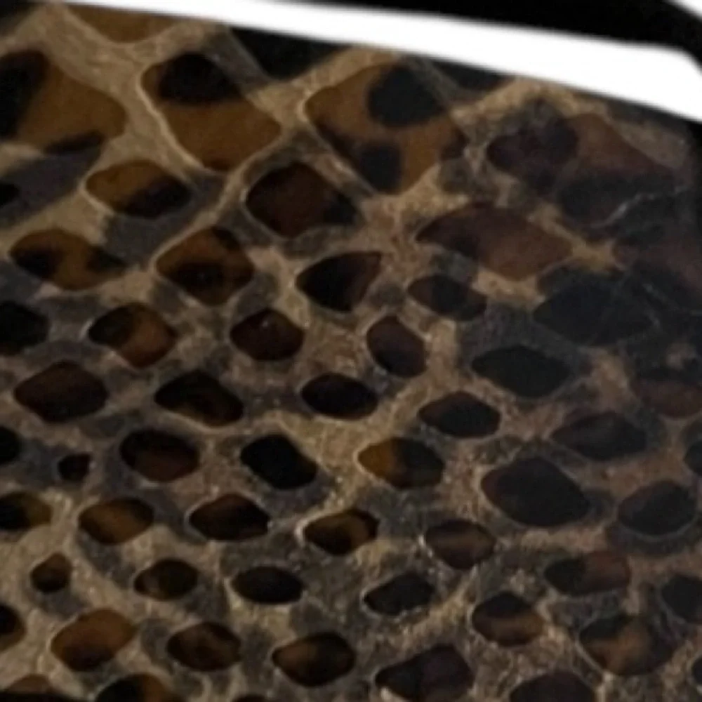 Guess Genuine Leather animal print size 1.5” silver hardware G w/rhinestones